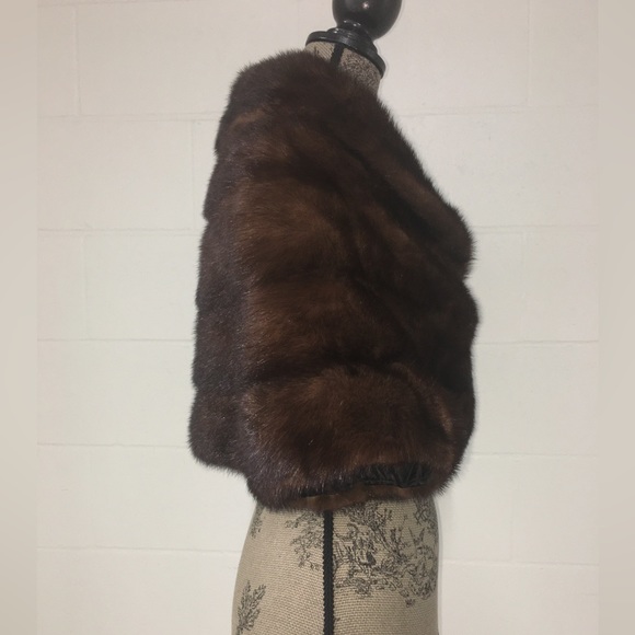 Vintage Brown Fur Stole - Picture 7 of 17